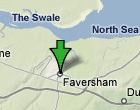 Map of Faversham